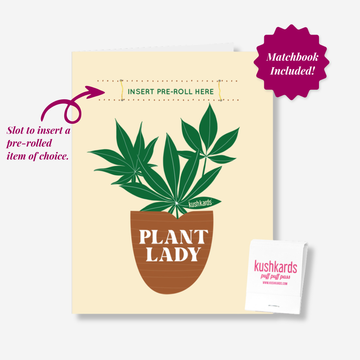 Plant Lady Greeting Card w/Matchbook