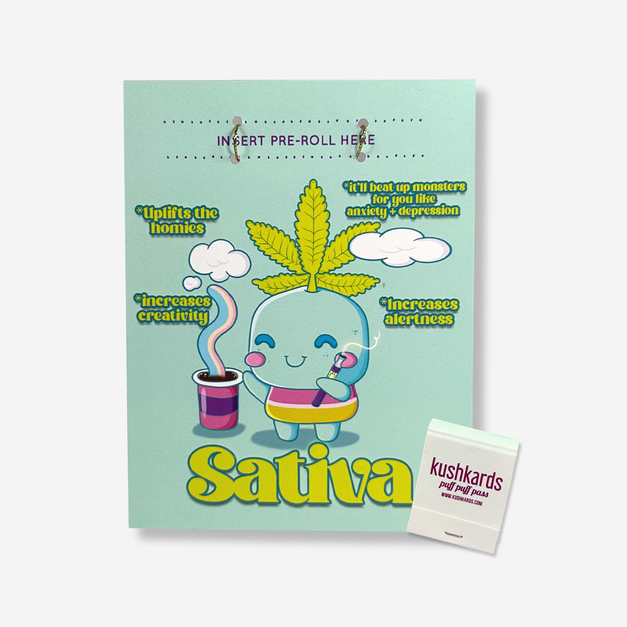 Sativa Greeting Card w/Matchbook