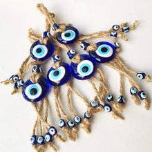 Blue Evil Eye Wall Hanging - Small