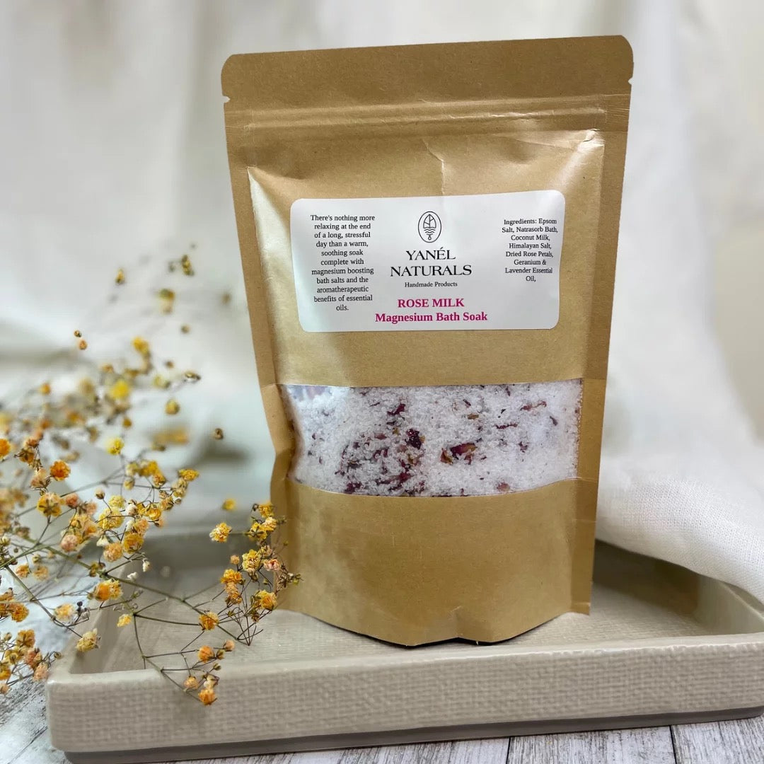 Rose Milk Magnesium Bath Salt Soak