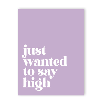 Saying High Traditional Greeting Card • 420 Greetings: 5 Pack