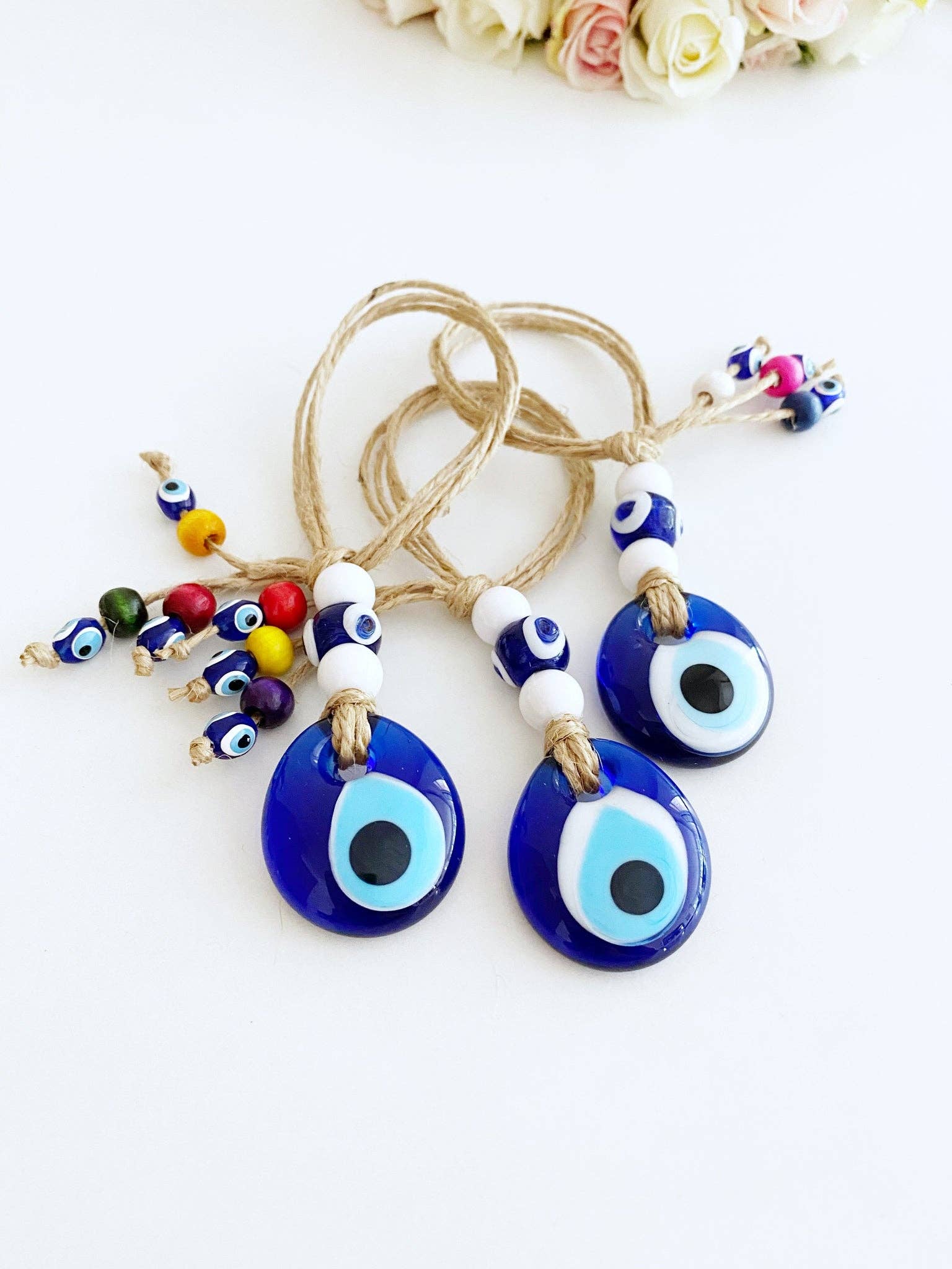 Lucky Evil Eye Bead, Evil Eye Car Rear Mirror Charm