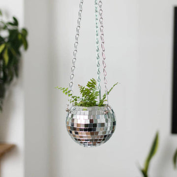 Disco Ball Hanging Planter (4 in)