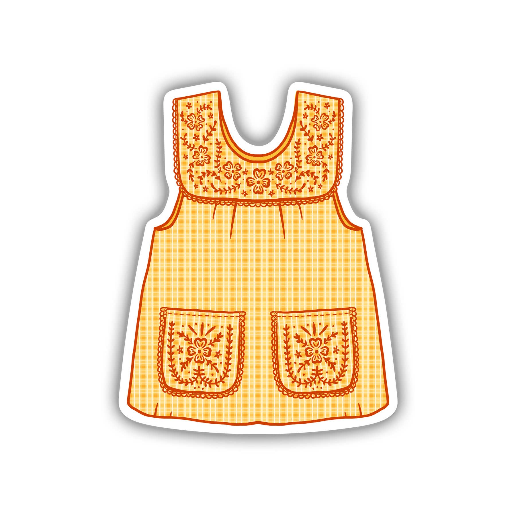 Abuelas Yellow Mandil Vinyl Sticker