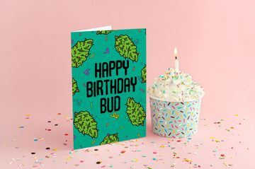 Happy Birthday Bud Greeting Card