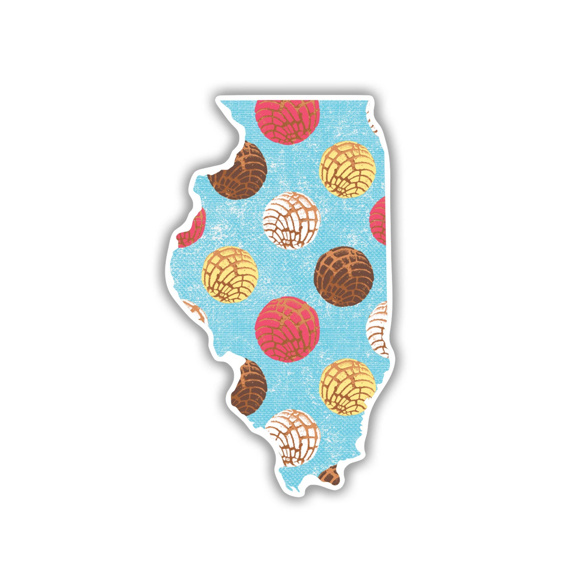 Illinois Pan Dulce Vinyl Sticker